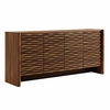 Emric Wave 66" 4-Door Sideboard in Walnut