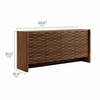 Emric Wave 66" 4-Door Sideboard in Walnut