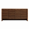 Emric Wave 66" 4-Door Sideboard in Walnut