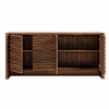 Emric Wave 66" 4-Door Sideboard in Walnut