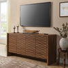 Emric Wave 66" 4-Door Sideboard in Walnut