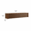 Emric Wave 71" Wall-Mounted TV Cabinet in Walnut