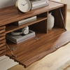 Emric Wave 71" Wall-Mounted TV Cabinet in Walnut