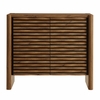 Emric Wave Accent Cabinet in Walnut