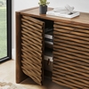 Emric Wave Accent Cabinet in Walnut