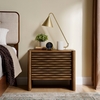 Emric Wave Nightstand in Walnut