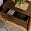 Emric Wave Nightstand in Walnut