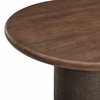 Enric 84 Inch Mango Wood Oval Dining Table in Walnut