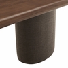 Enric 84 Inch Mango Wood Oval Dining Table in Walnut