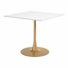Epas Dining Table in White & Gold