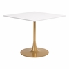 Epas Dining Table in White & Gold