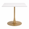 Epas Dining Table in White & Gold