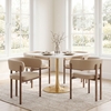 Epas Dining Table in White & Gold