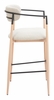 Equinox Barstool in Oyster Gray & Natural