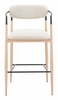 Equinox Barstool in Oyster Gray & Natural