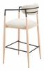 Equinox Barstool in Oyster Gray & Natural