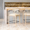 Equinox Barstool in Oyster Gray & Natural