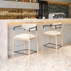 Equinox Barstool in Oyster Gray & Natural