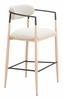 Equinox Barstool in Oyster Gray & Natural
