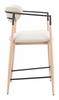 Equinox Counter Stool in Oyster Gray & Natural