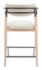 Equinox Counter Stool in Oyster Gray & Natural