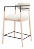 Equinox Counter Stool in Oyster Gray & Natural