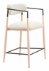 Equinox Counter Stool in Oyster Gray & Natural