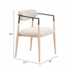 Equinox Dining Chair in Oyster Gray & Natural