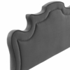 Evangeline Performance Velvet Full/Queen Headboard in Charcoal