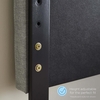 Evangeline Performance Velvet Full/Queen Headboard in Charcoal