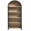 Evie Arched Wide Bookcase Display Cabinet in Black