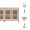 Evren 4-Door Sideboard Storage Display Cabinet in Ash