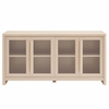 Evren 4-Door Sideboard Storage Display Cabinet in Ash