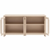 Evren 4-Door Sideboard Storage Display Cabinet in Ash