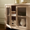 Evren 4-Door Sideboard Storage Display Cabinet in Ash