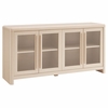 Evren 4-Door Sideboard Storage Display Cabinet in Ash