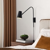 Faye Metal Wall Sconce in Black