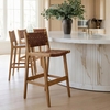 Feder Barstool Set of 2 in Brown