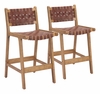 Feder Counter Stool Set of 2 in Brown