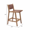 Feder Counter Stool Set of 2 in Brown