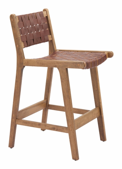 Feder Counter Stool Set of 2 in Brown