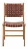 Feder Dining Chair Set of 2 in Brown