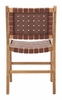 Feder Dining Chair Set of 2 in Brown