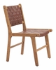 Feder Dining Chair Set of 2 in Brown