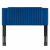 Felicity Channel Tufted Performance Velvet King/California King Headboard in Navy