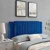 Felicity Channel Tufted Performance Velvet King/California King Headboard in Navy