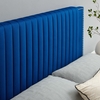 Felicity Channel Tufted Performance Velvet King/California King Headboard in Navy