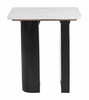 Fiora Side Table in White & Black