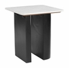 Fiora Side Table in White & Black