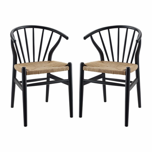 Flourish Spindle Wood Dining Side Chair Set of 2
